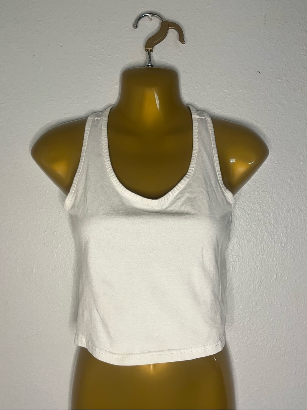 Women’s White Tank Crop Top